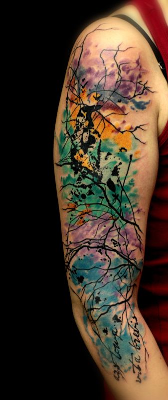 Tattoo Watercolor Ideas 22