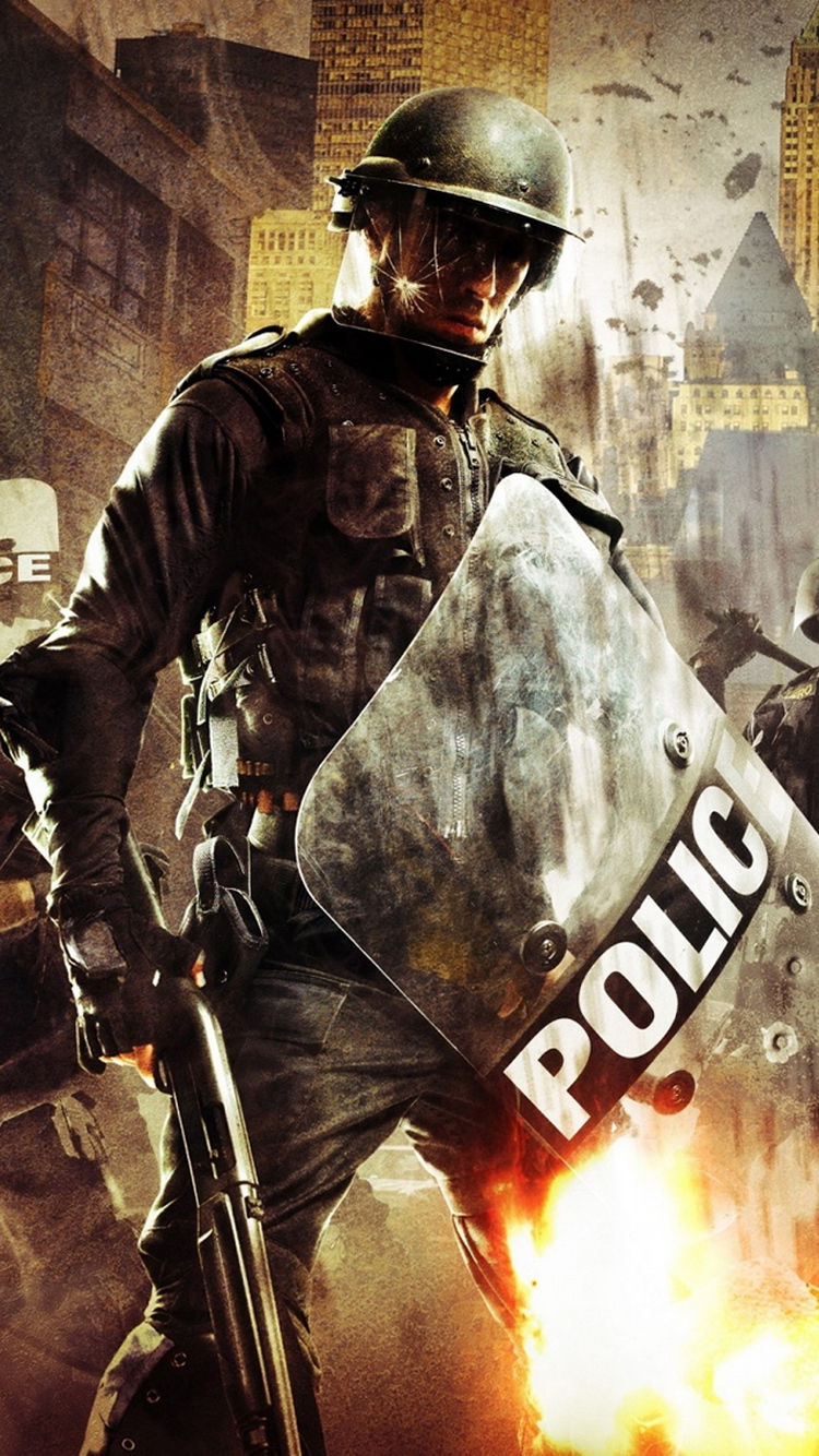 Urban Chaos Riot Response iPhone 6 Wallpaper