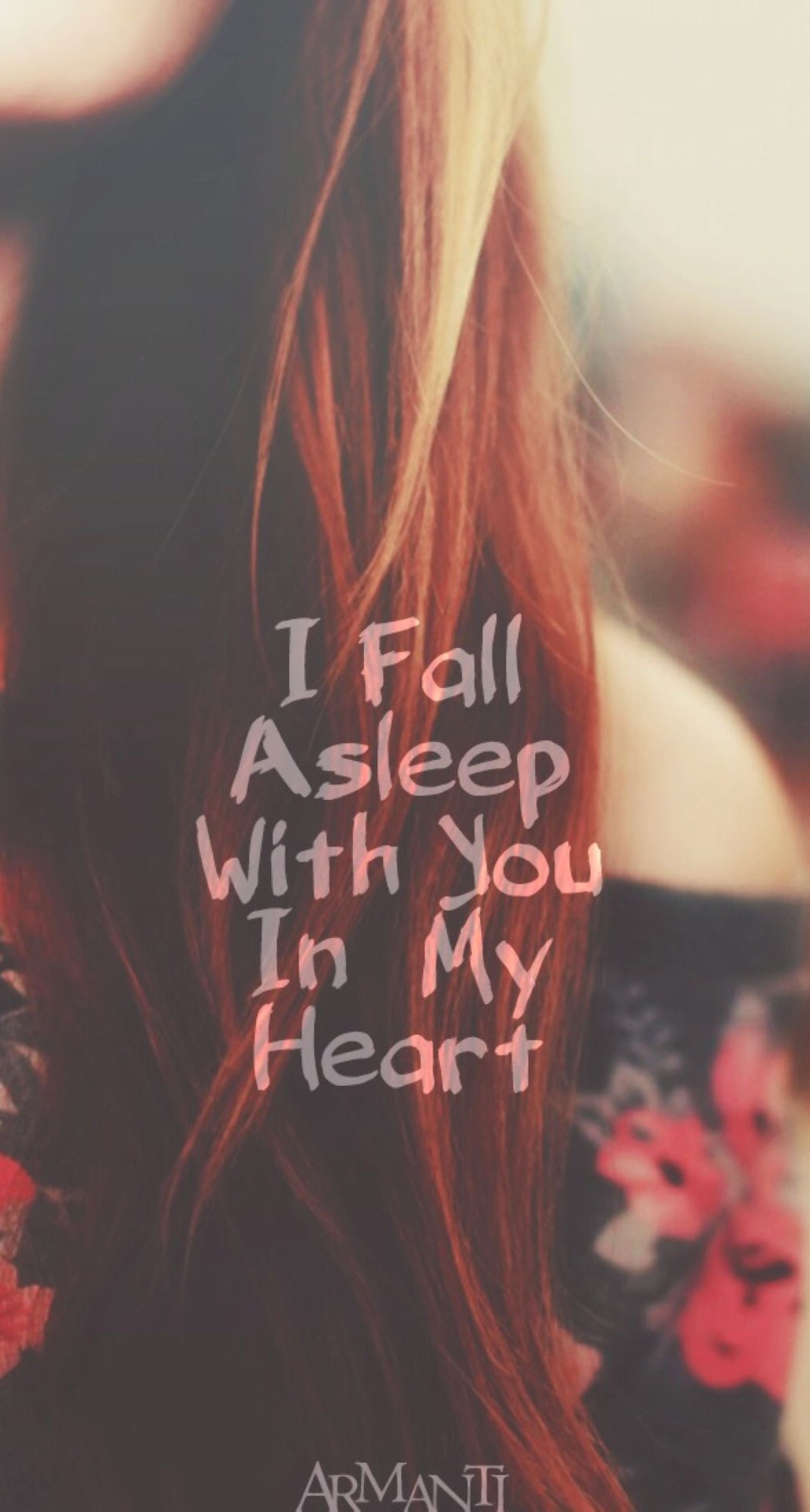 Valentines I Fall Asleep With You In My Heart iPhone 6 Plus HD Wallpaper