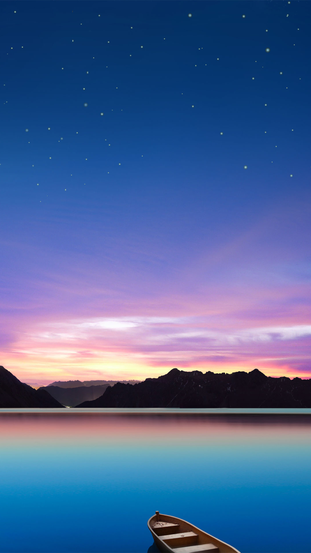 Wonderful Lake Night iPhone 6 wallpaper