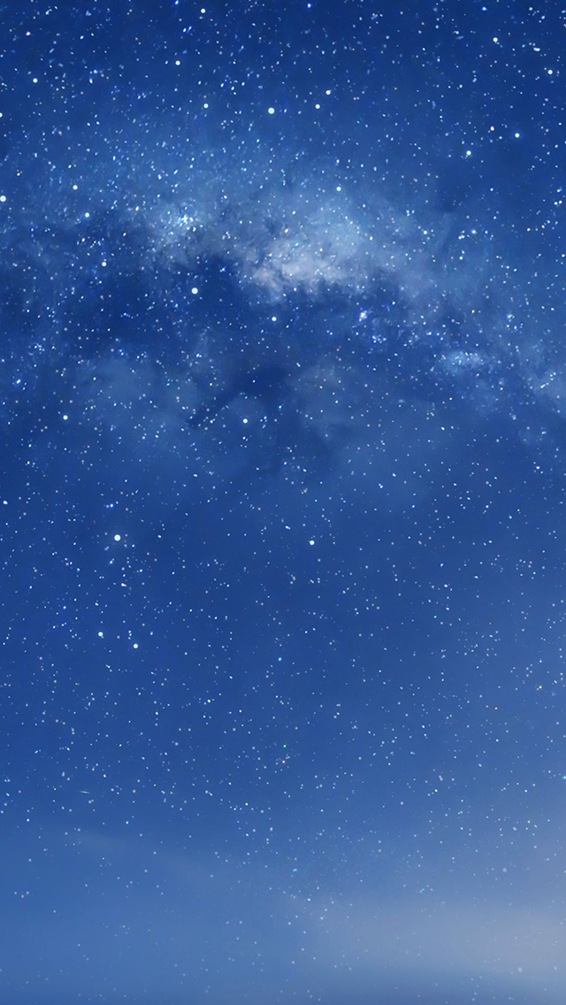 iOS 8 Milky Way Galaxy Default iPhone 5 Wallpaper