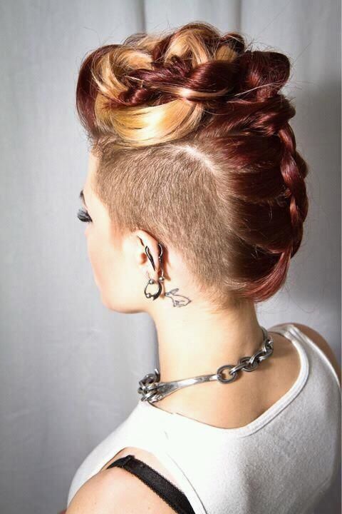 side-undercut-braided-updo-hairstyle