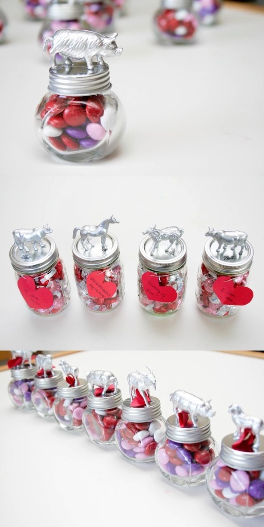 DIY Animal Jar Valentines Made With Love