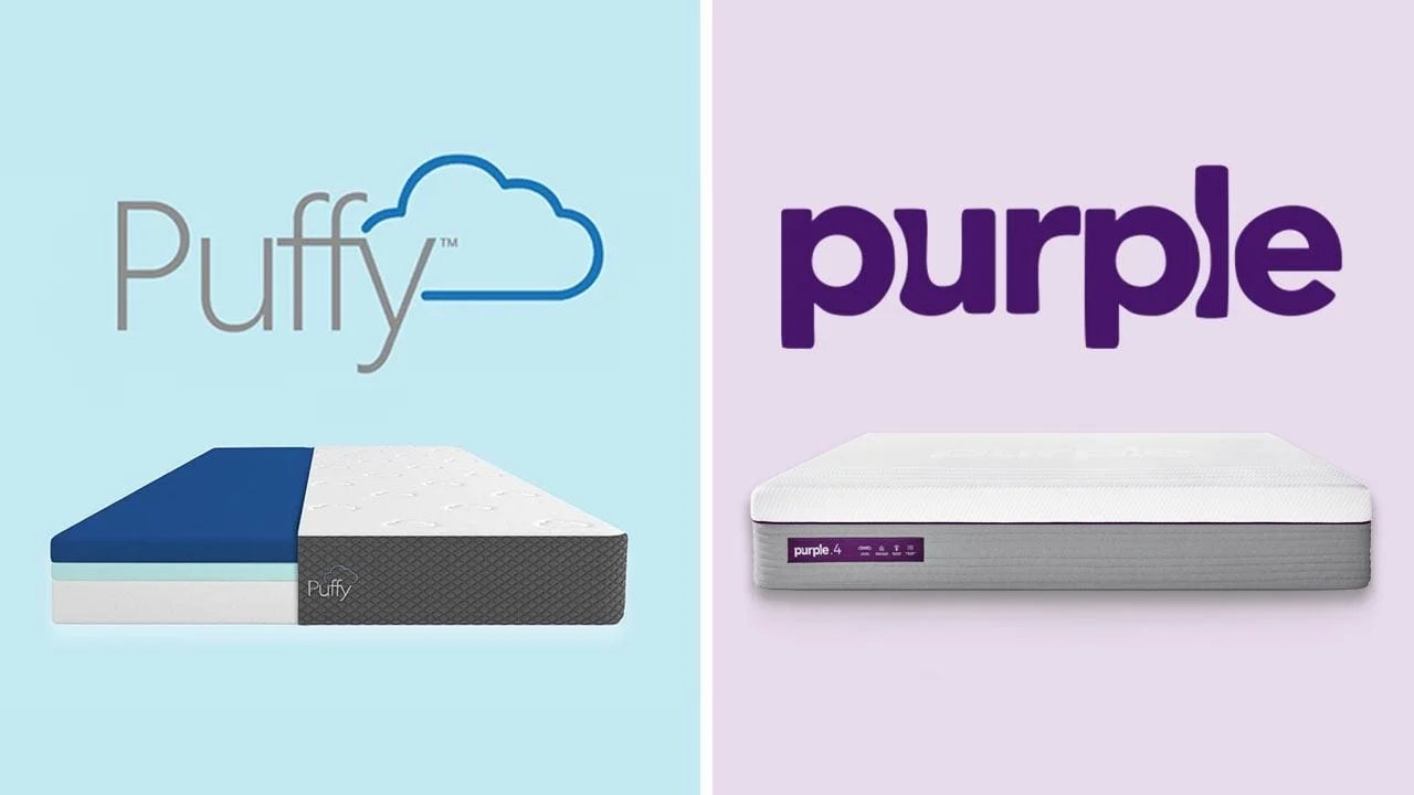 puffy vs purple mattresses